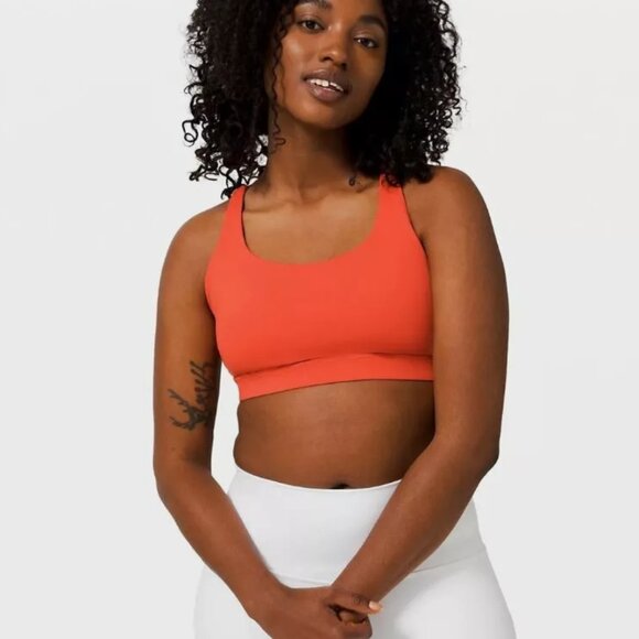 BNWT! Lululemon Energy Bra *Medium Support, B/C Cup Size 4 Brick - Picture 2 of 7